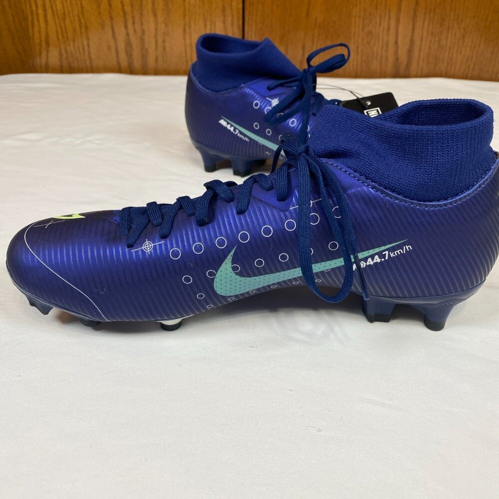 New Nike Mercurial Superfly 7 Academy MDS Indoor Soccer Cleat BQ5427-401 Men 6.5 - Picture 4 of 13